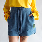 Bermuda Urban Fleece Curta Azul