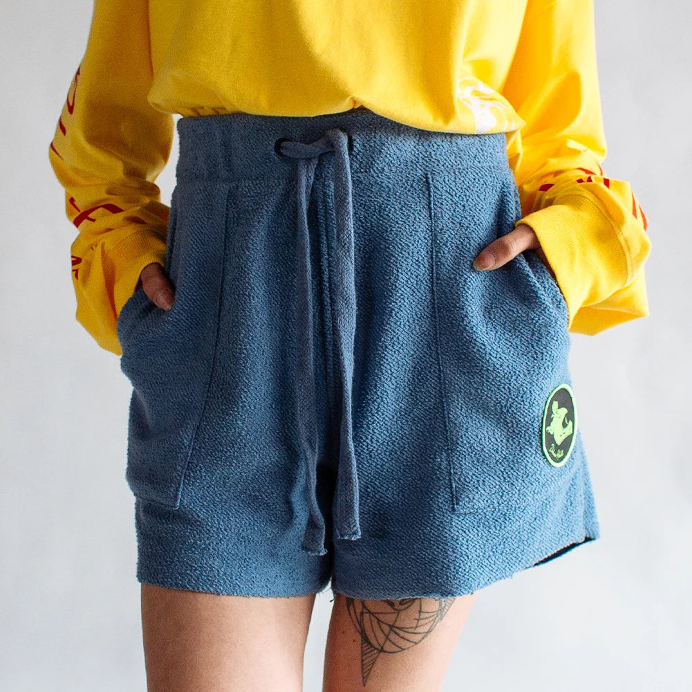 Bermuda Urban Fleece Curta Azul