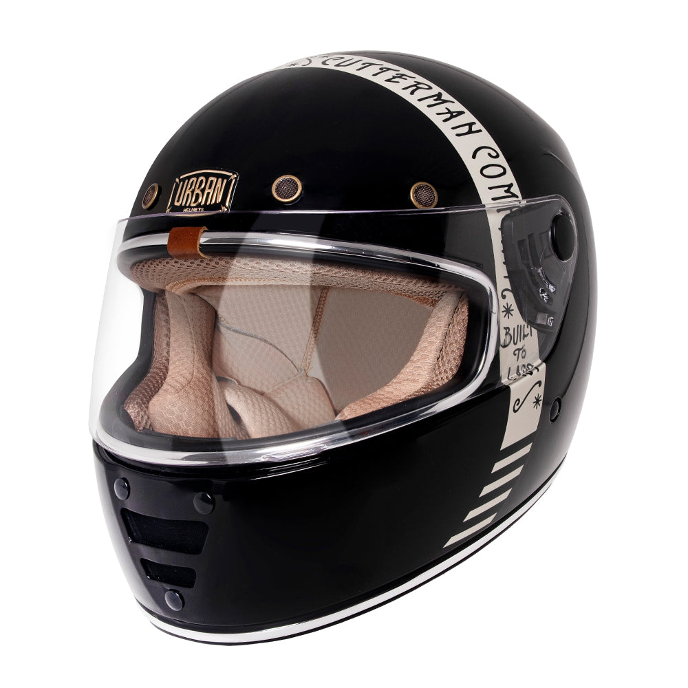 Capacete Urban Cafe Racer Cutterman Preto