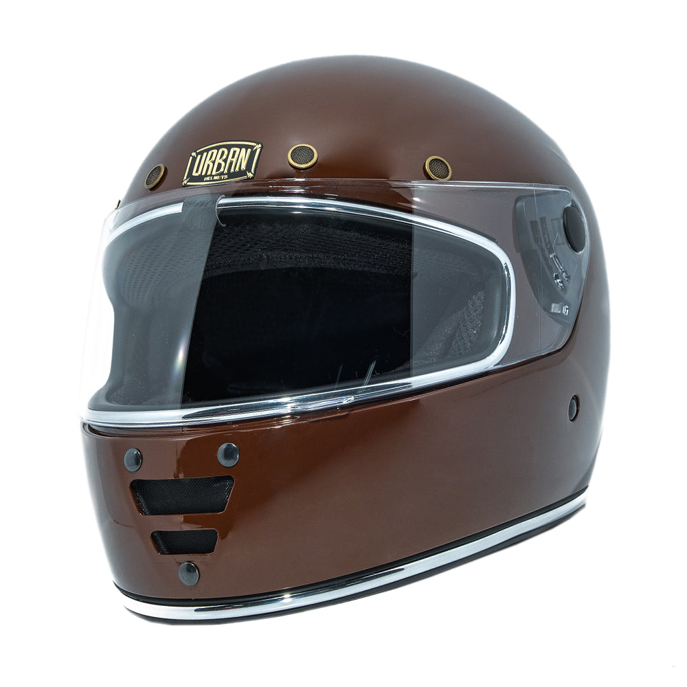 Capacete Urban Cafe Racer Marrom