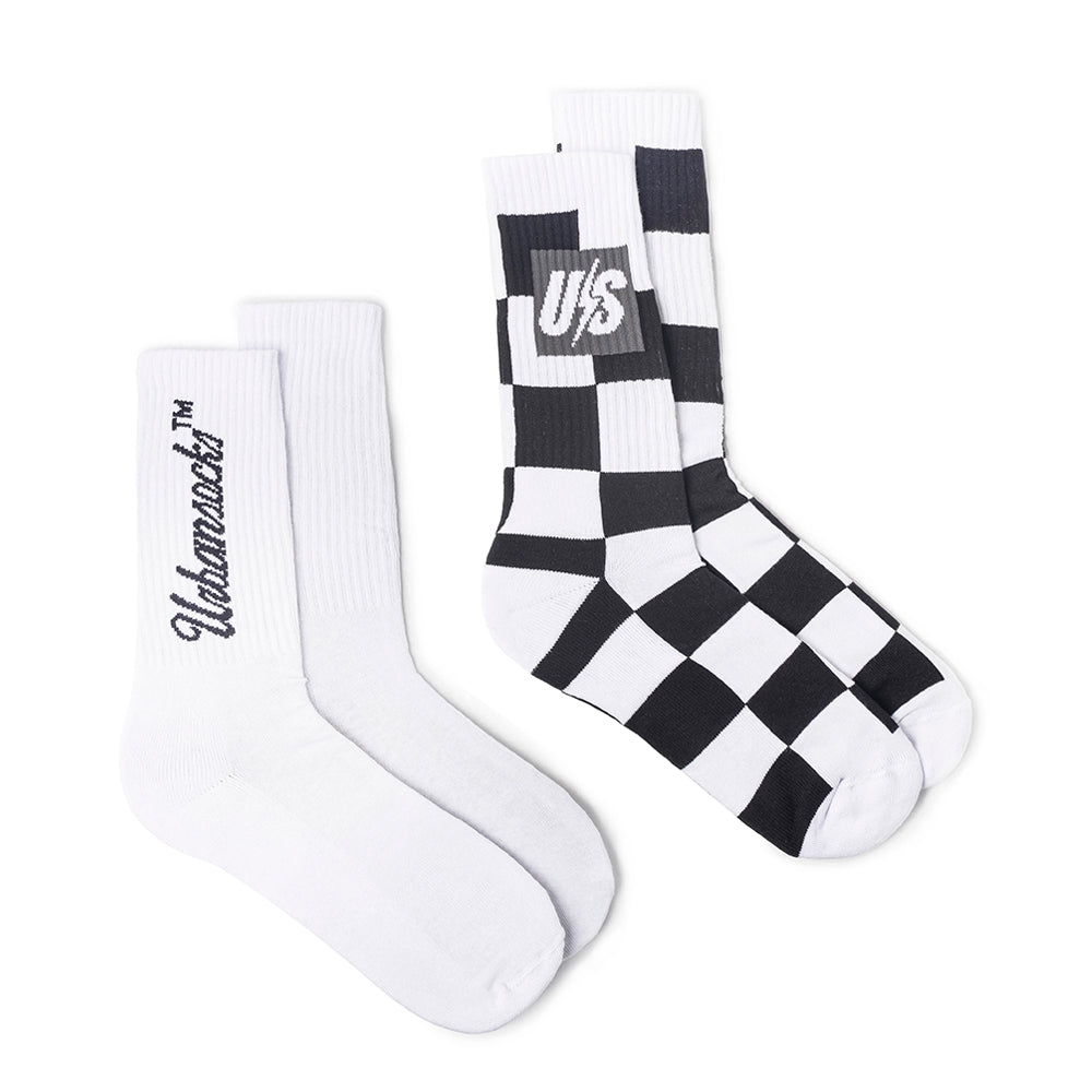 Pack Meia 2 Urbansocks - Chess P&B e Urbansocks™ Branca