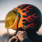Capacete Urban Tracer On Fire Preto