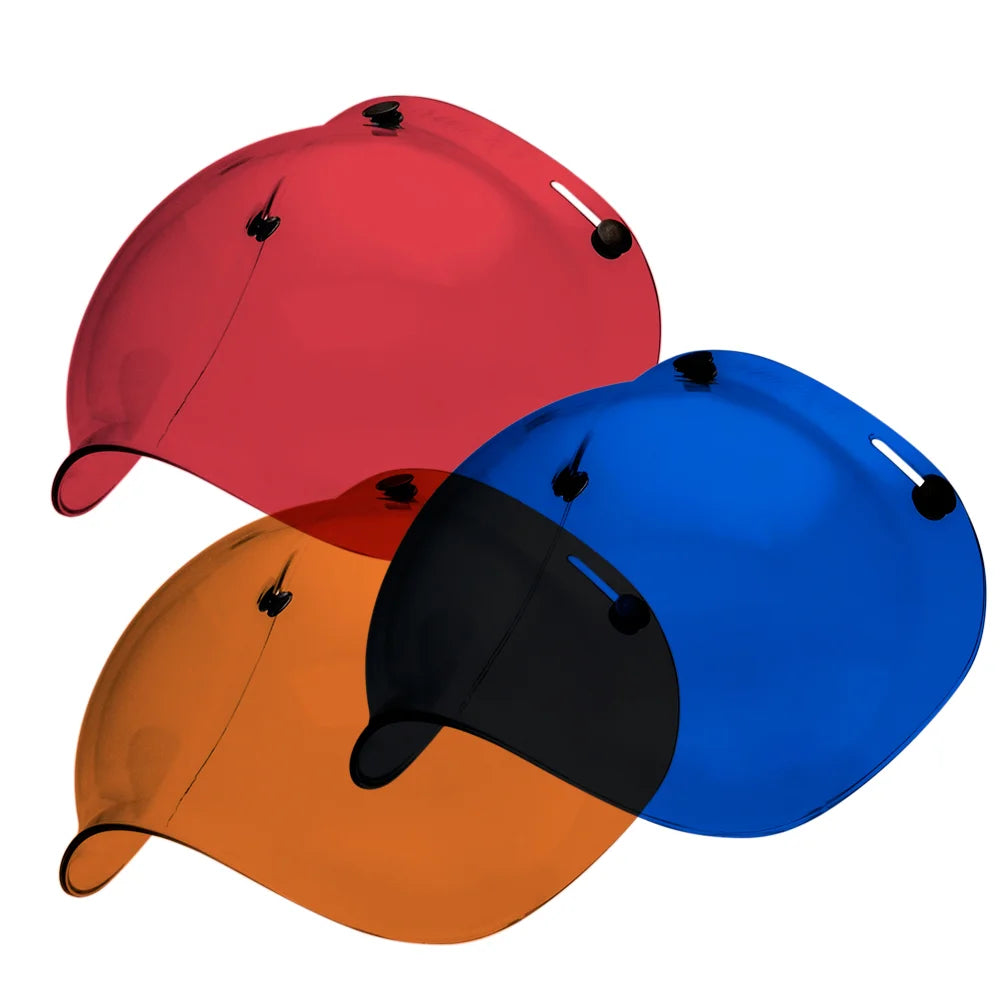 Pack Viseira Bolha -  Vermelha + Azul + Laranja