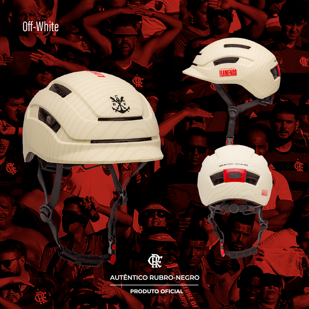 Capacete Urban Sports Broder Flamengo Off-White